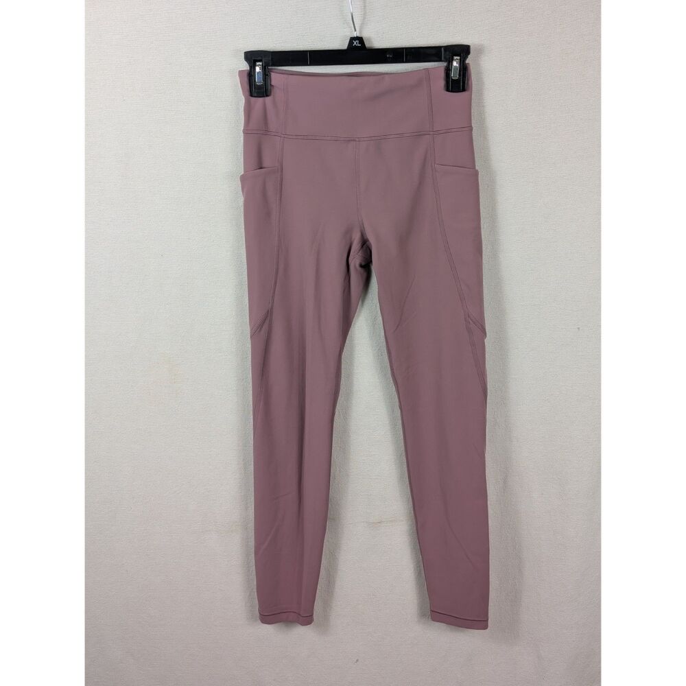 Athleta Girl High Rise Stash Your Treasures Leggings Purple Girls Size XL (14)